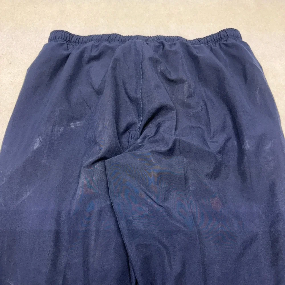 Vintage Y2K Nike Track‎ Pants Windbreaker Joggers Fleece Lined Navy Blue Mens XL